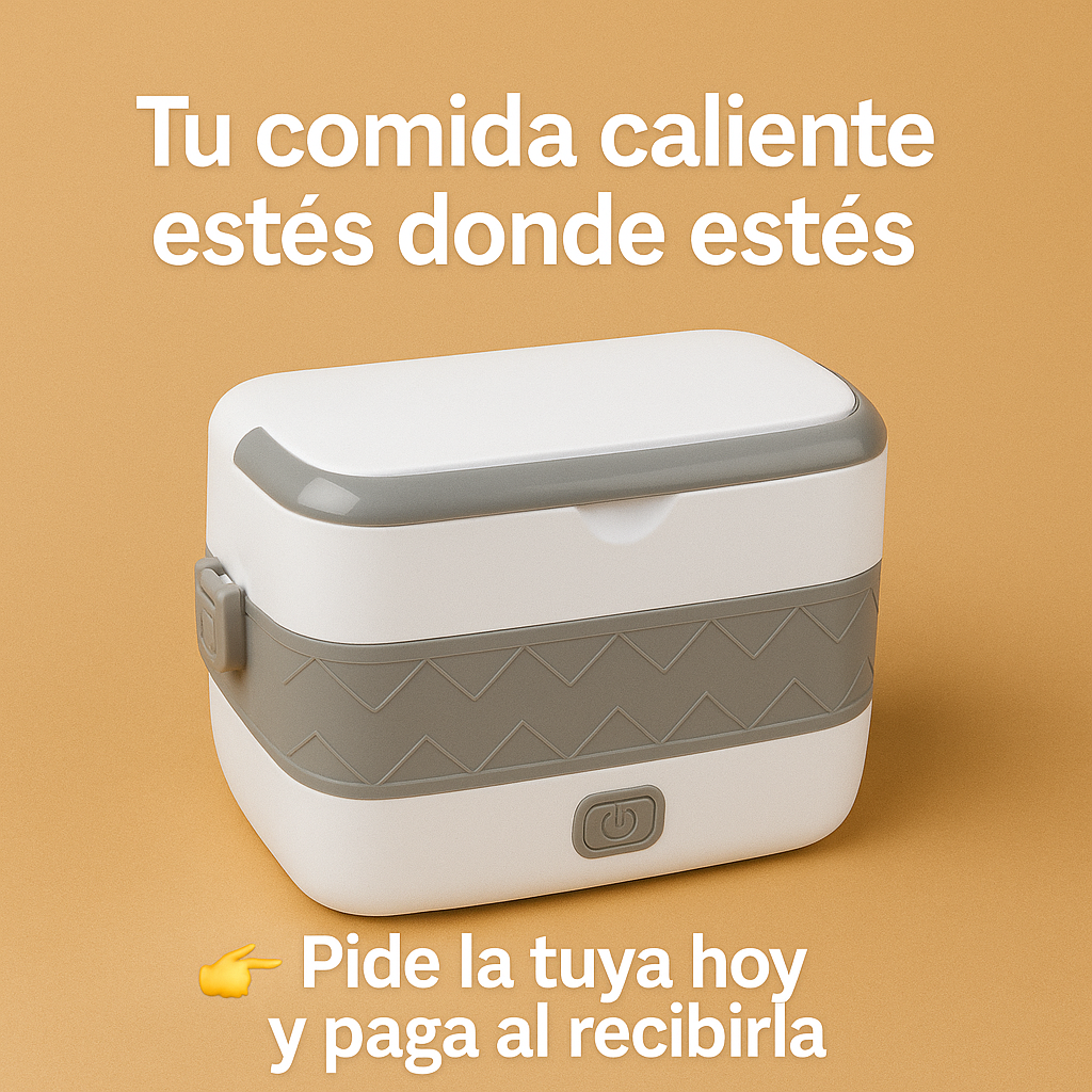 Diseño moderno, acero inoxidable y potencia en tus manos- Lonchera Electrica