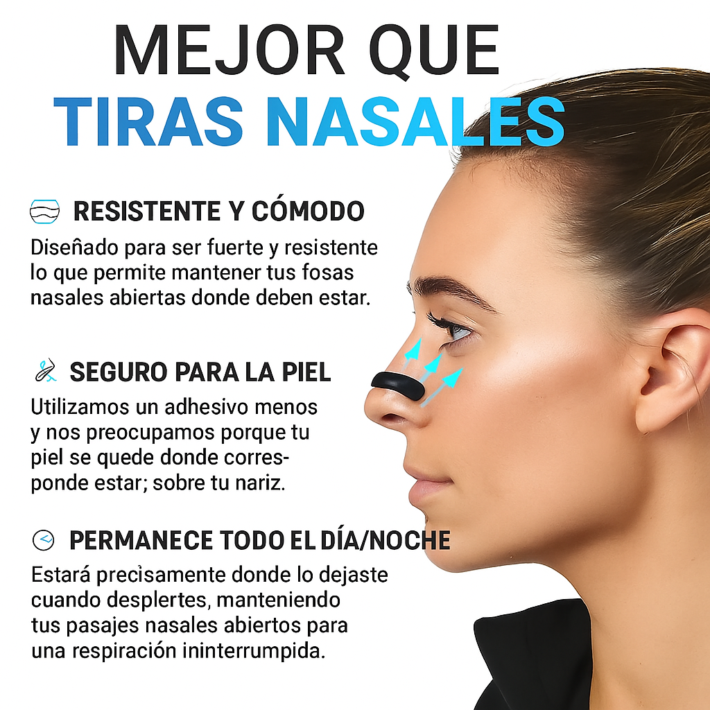 Respira libre, duerme profundo, vive mejor - Dilatador Nasal