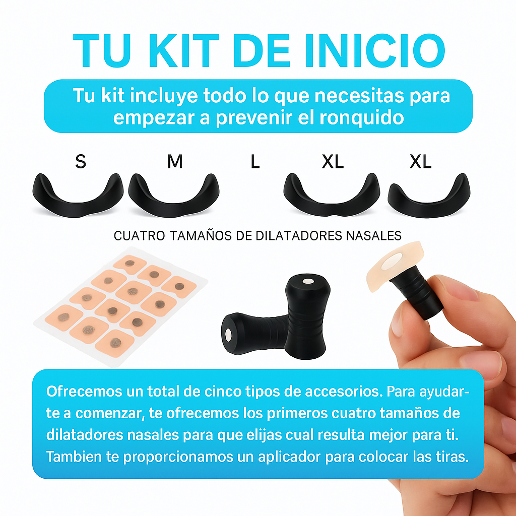 Respira libre, duerme profundo, vive mejor - Dilatador Nasal