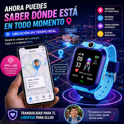 Más libertad para ellos, más tranquilidad para ti - Reloj SmartWatch Gps