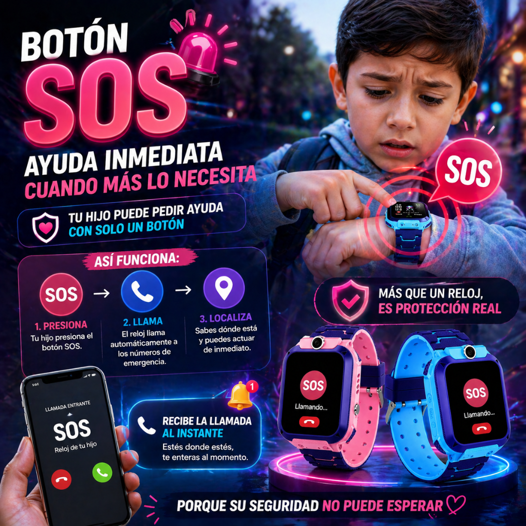 Más libertad para ellos, más tranquilidad para ti - Reloj SmartWatch Gps