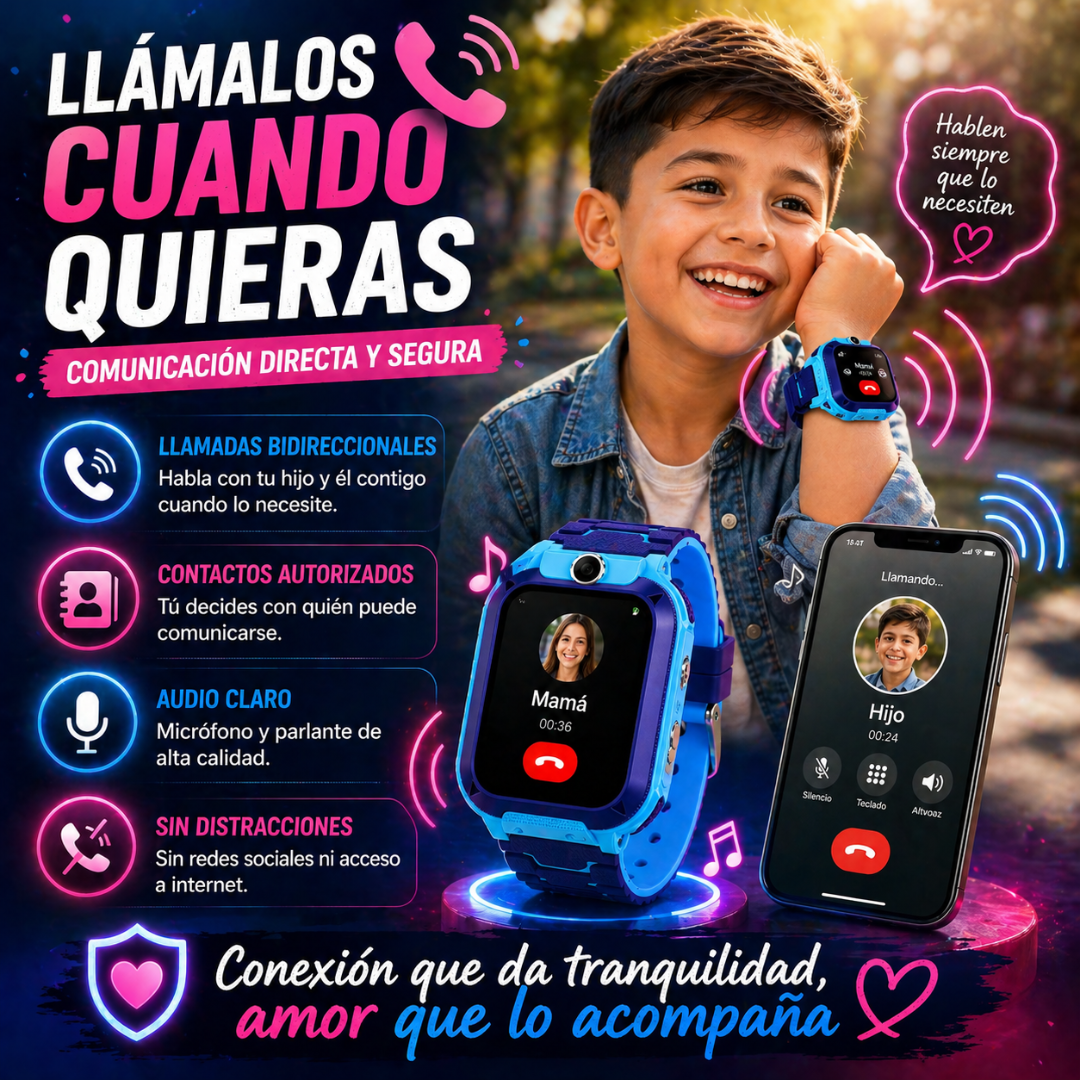 Más libertad para ellos, más tranquilidad para ti - Reloj SmartWatch Gps