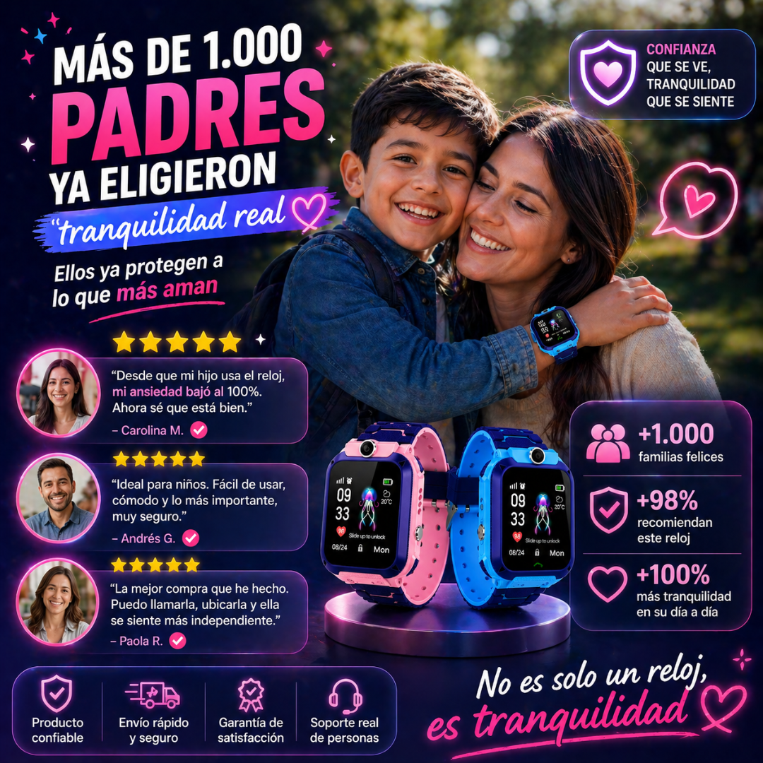 Más libertad para ellos, más tranquilidad para ti - Reloj SmartWatch Gps