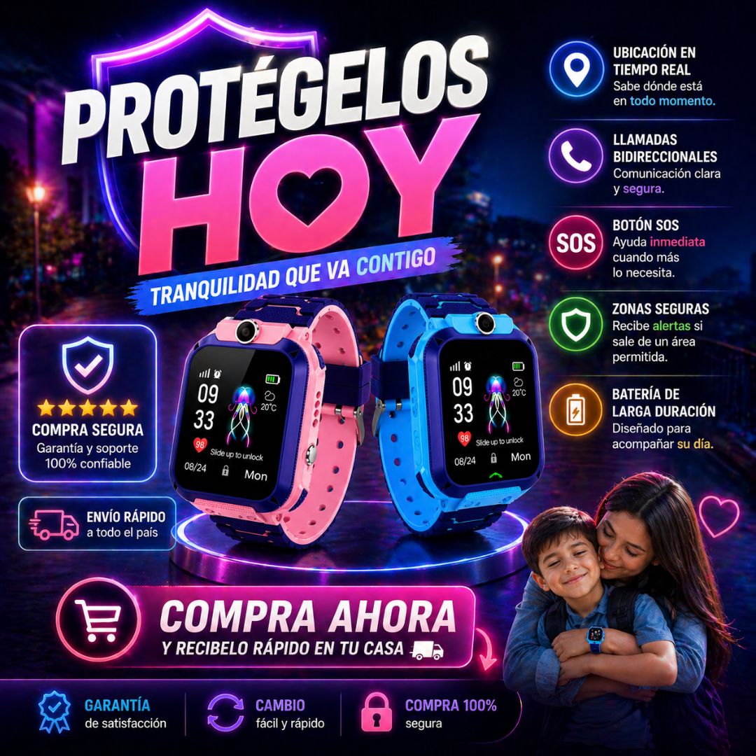 Más libertad para ellos, más tranquilidad para ti - Reloj SmartWatch Gps