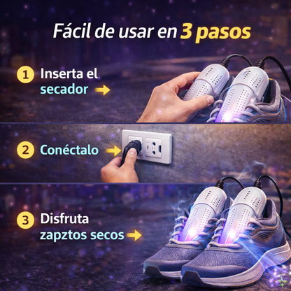 Despídete del mal olor en tus zapatos para siempre - Secador Electrico Zapatos Anti Bacterial