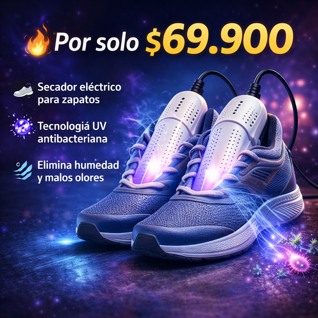 Despídete del mal olor en tus zapatos para siempre - Secador Electrico Zapatos Anti Bacterial