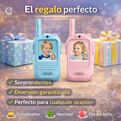 Walkie Talkies con Cámara y Videollamada (Pack x2)