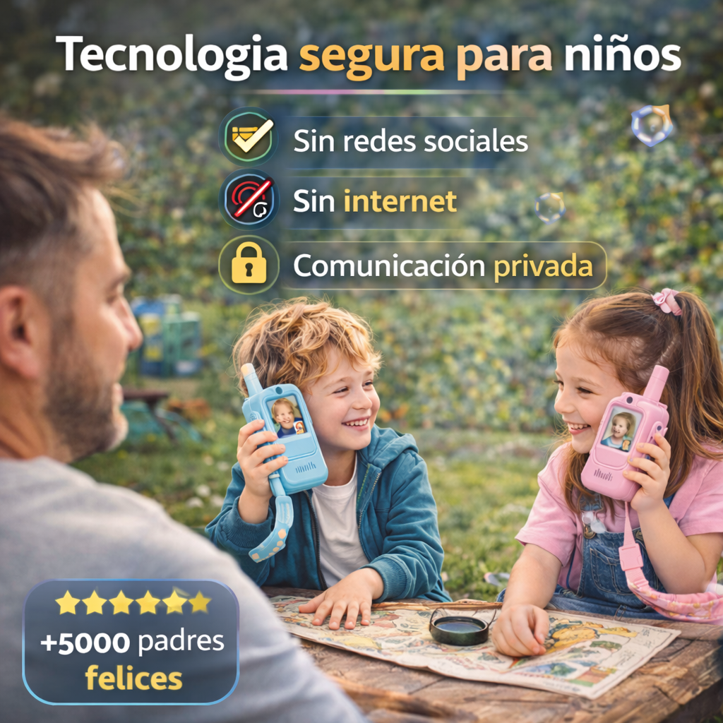 Walkie Talkies con Cámara y Videollamada (Pack x2)