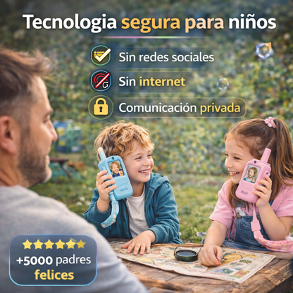 Walkie Talkies con Cámara y Videollamada (Pack x2)