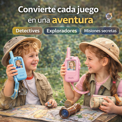 Walkie Talkies con Cámara y Videollamada (Pack x2)