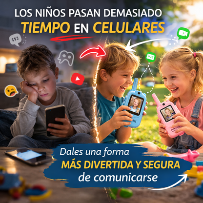 Walkie Talkies con Cámara y Videollamada (Pack x2)