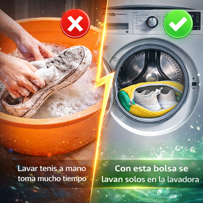 Bolsa para lavar zapatos en lavadora – Protege tus tenis mientras se limpian