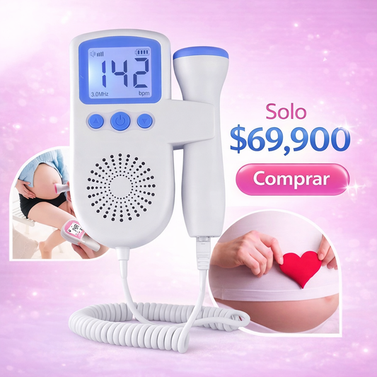 El sonido más hermoso que escucharás en tu vida - Doppler Fetal Lcd Ultrasónico Frecuencia Cardiaca Embarazo