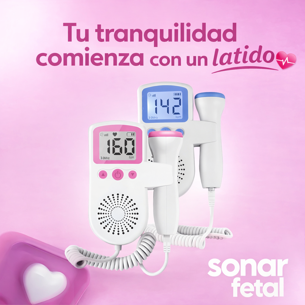 El sonido más hermoso que escucharás en tu vida - Doppler Fetal Lcd Ultrasónico Frecuencia Cardiaca Embarazo