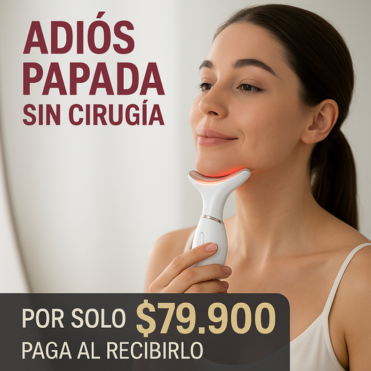 Mírate al espejo y vuelve a amar tu reflejo — piel firme, luminosa y sin papada- Masajeador Portatil
