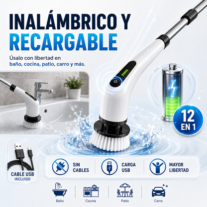 Limpieza profunda y sin esfuerzo - Cepillo 12 en 1