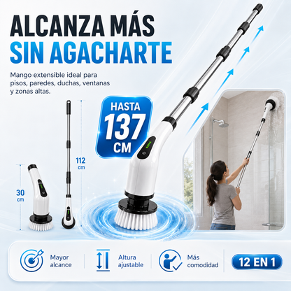 Limpieza profunda y sin esfuerzo - Cepillo 12 en 1