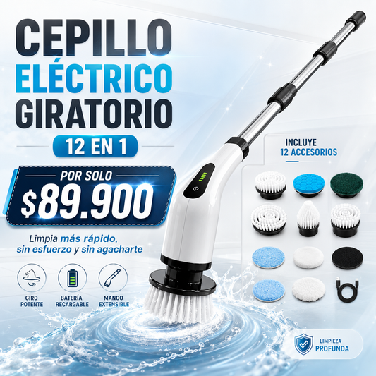 Limpieza profunda y sin esfuerzo - Cepillo 12 en 1
