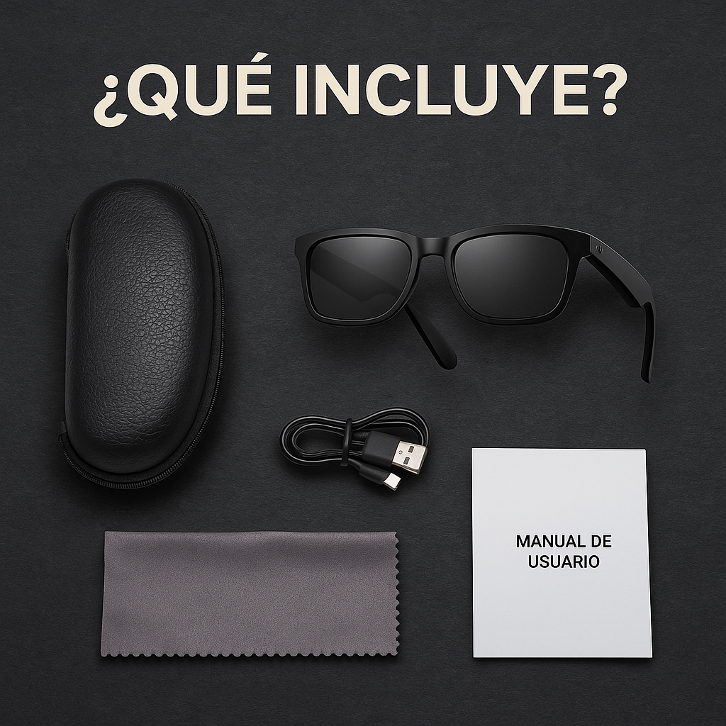 Música, Llamadas y Estilo… Todo en Un Solo Accesorio - Gafas Inteligentes