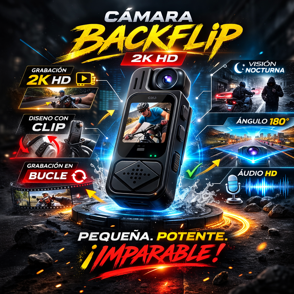 PRUEBAS EN SEGUNDOS CON LA CAMARA BACKFLIP