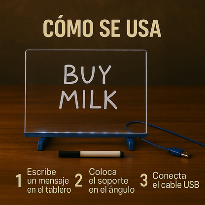 Ilumina tus ideas y dale vida a tus mensajes con estilo- Tablero Led