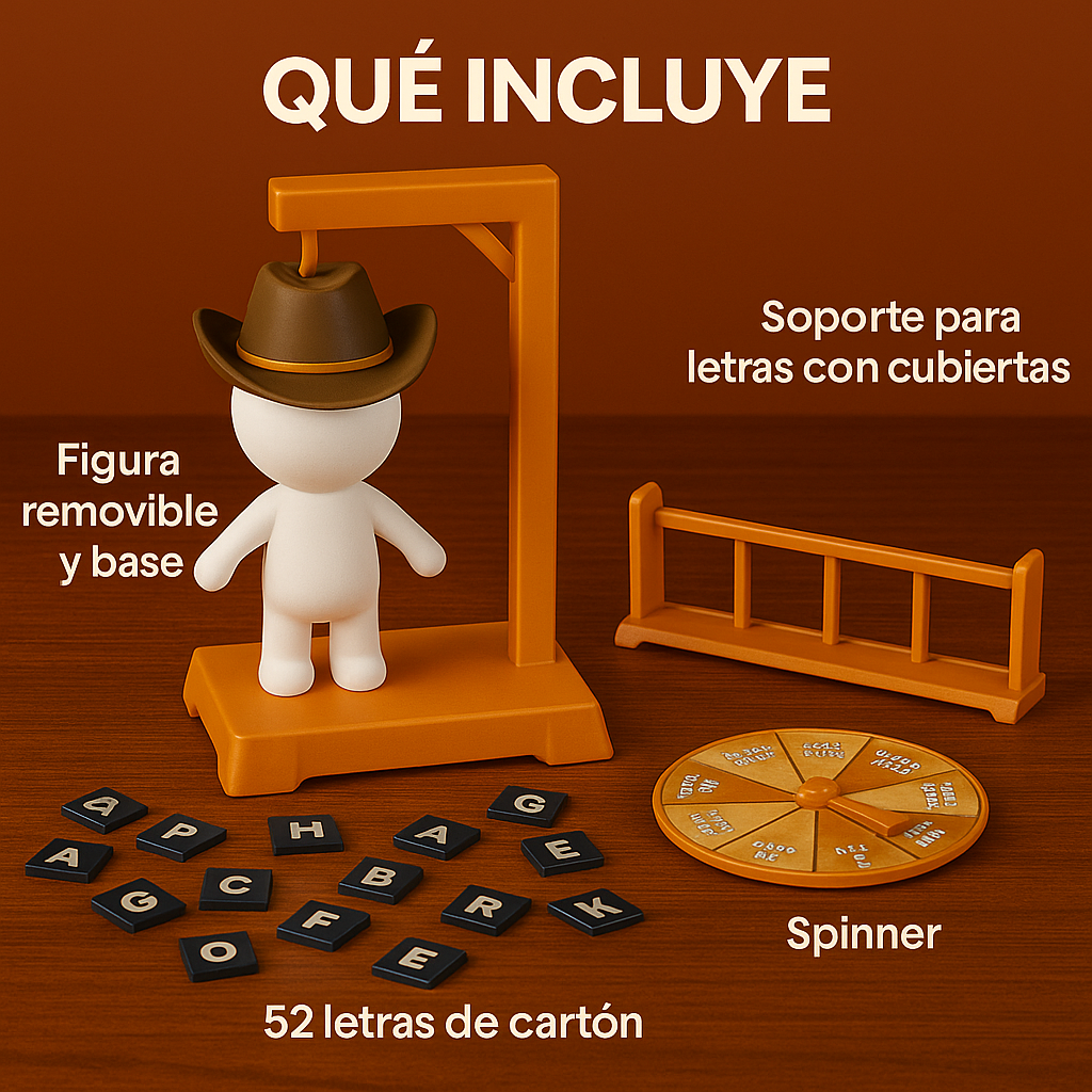 ¡Adivina las palabras y salva al vaquero antes de que sea tarde!- Hankman Glow