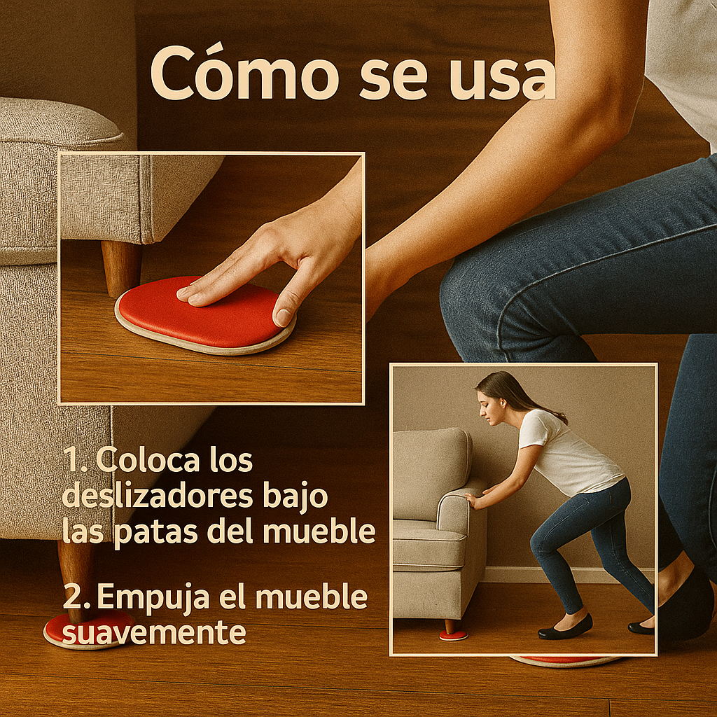 Tu nuevo aliado para reorganizar tu hogar - Deslizador de Muebles