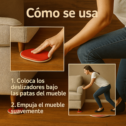 Tu nuevo aliado para reorganizar tu hogar - Deslizador de Muebles