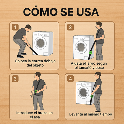 Levanta sin esfuerzo lo que antes parecía imposible - Correas de Elevacion