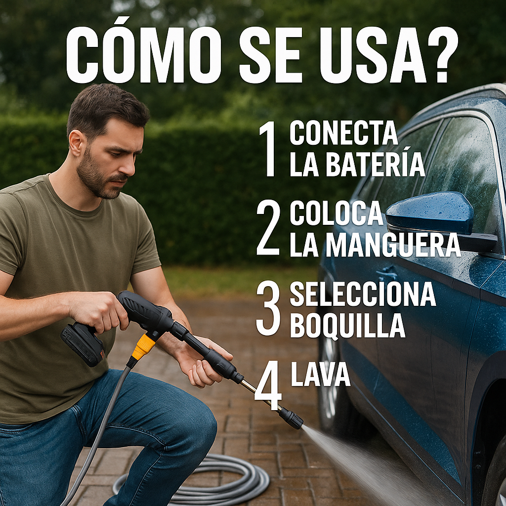 Limpieza profesional sin pagar lavadero - Hidrolavadora Portatil