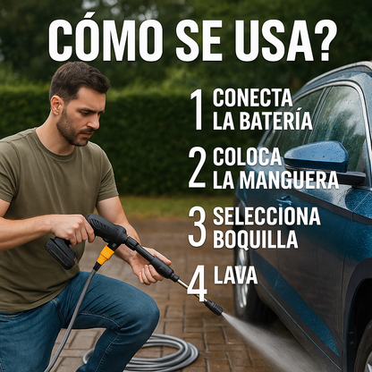 Limpieza profesional sin pagar lavadero - Hidrolavadora Portatil