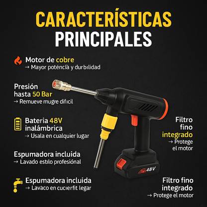 Limpieza profesional sin pagar lavadero - Hidrolavadora Portatil