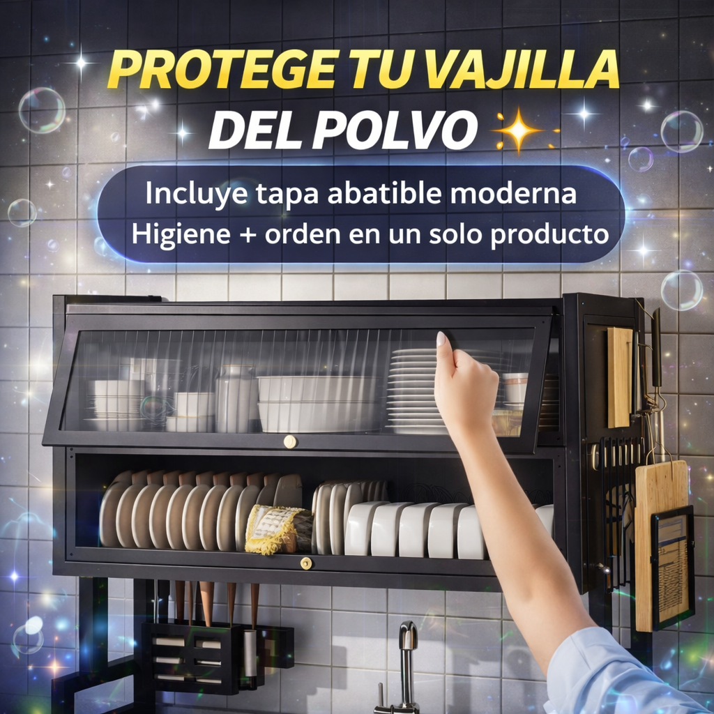 Más Espacio, Más Orden, Menos Estrés - Escurridor de Platos