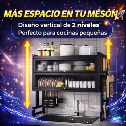 Más Espacio, Más Orden, Menos Estrés - Escurridor de Platos