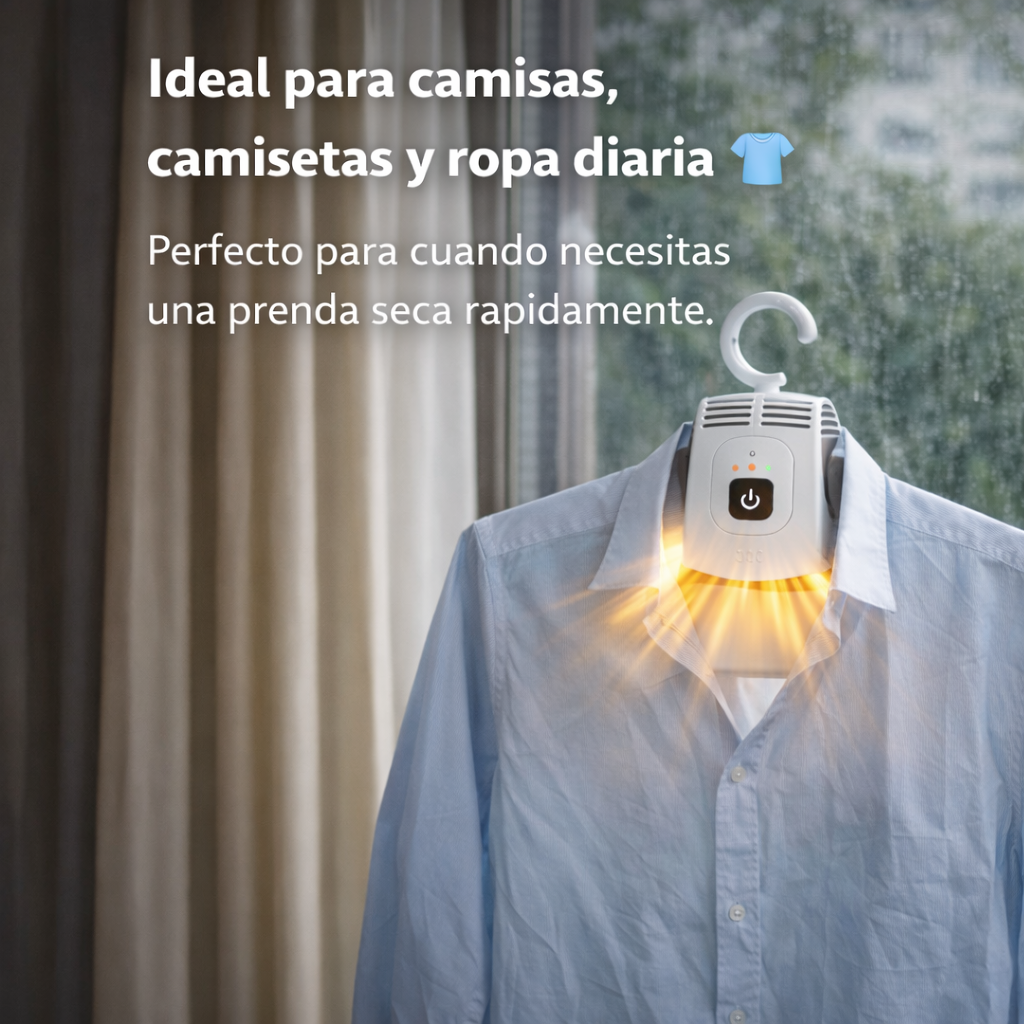 La forma inteligente de secar tu ropa rápida y fácilmente en casa - Gancho Portatil Secador De Ropa