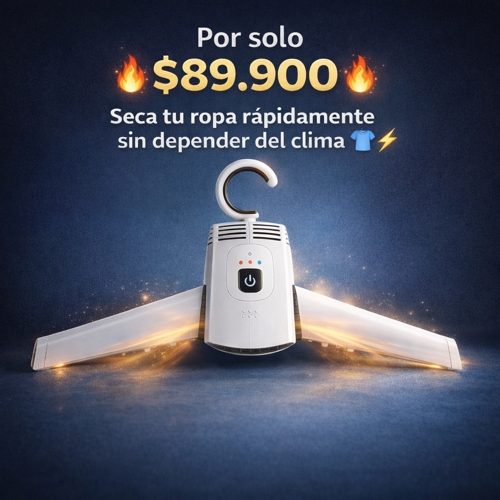 La forma inteligente de secar tu ropa rápida y fácilmente en casa - Gancho Portatil Secador De Ropa