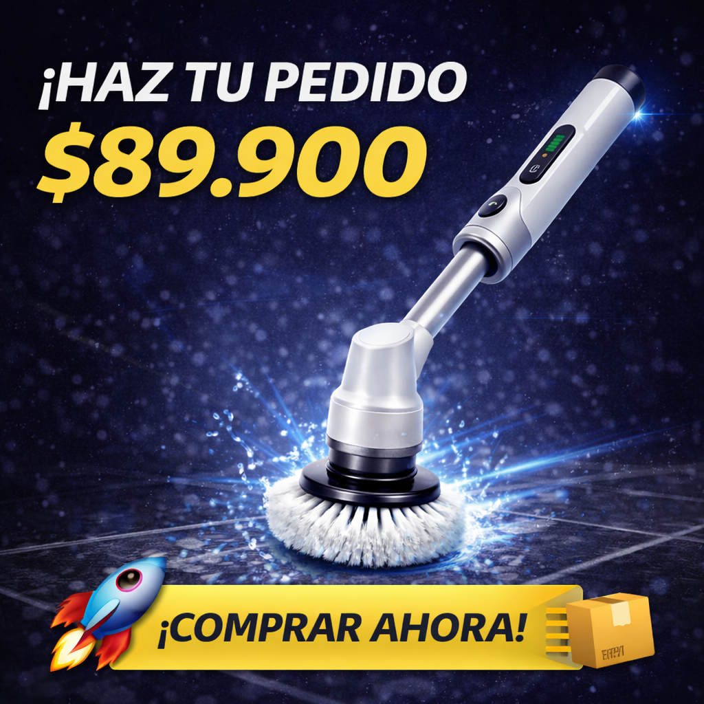 Limpia baños, cocinas y azulejos sin cansarte - Cepillo De Limpieza Electrico 9 En 1