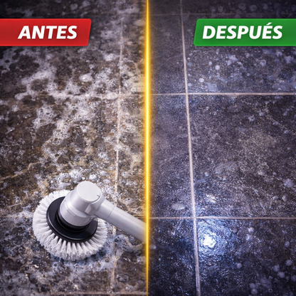 Limpia baños, cocinas y azulejos sin cansarte - Cepillo De Limpieza Electrico 9 En 1