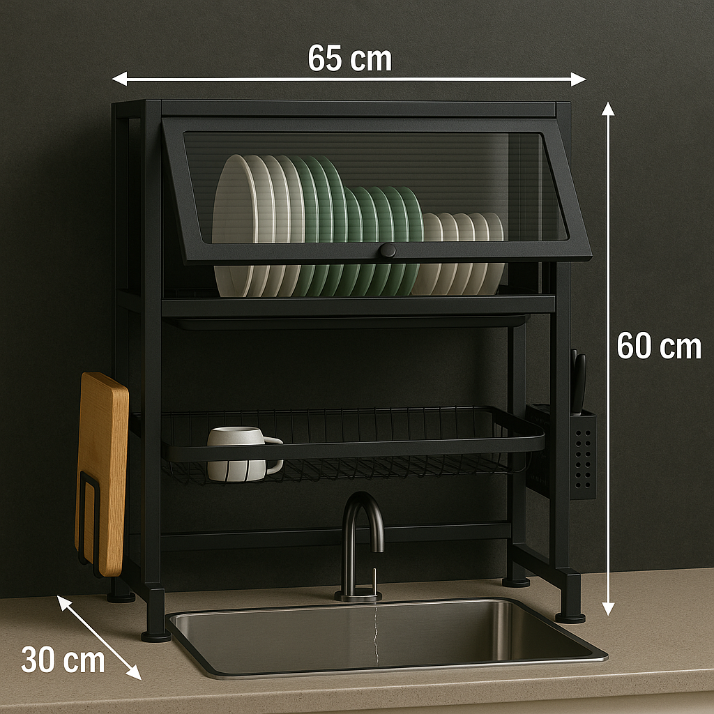 Convierte tu cocina en un espacio moderno y elegante-Escurridor de Platos