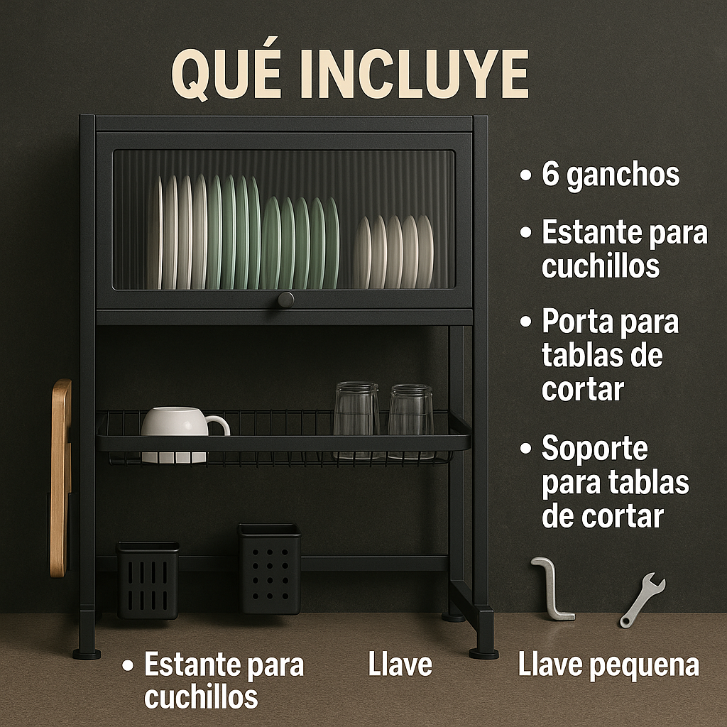 Convierte tu cocina en un espacio moderno y elegante-Escurridor de Platos