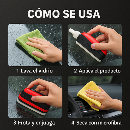 Dile adiós a la grasa en tu parabrisas y maneja con visión perfecta- Limpia Parabrisas 2x1