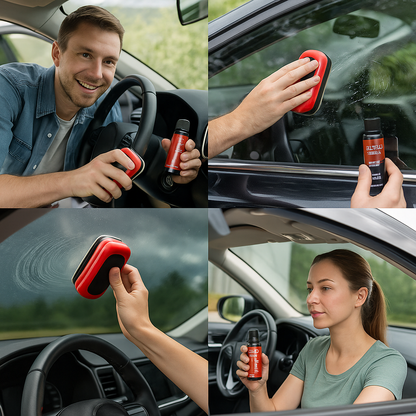 Dile adiós a la grasa en tu parabrisas y maneja con visión perfecta- Limpia Parabrisas 2x1