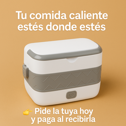 Diseño moderno, acero inoxidable y potencia en tus manos- Lonchera Electrica