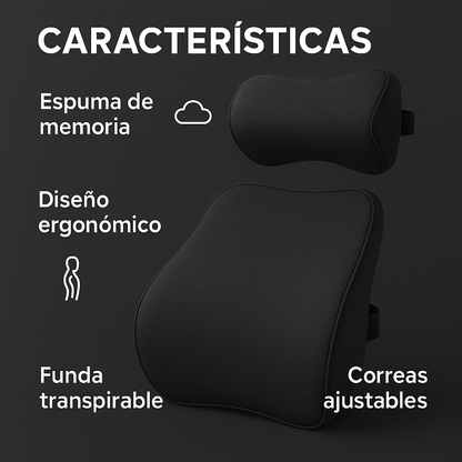 Soporte lumbar y cervical que cambia tu viaje - SOPORTE LUBAR Y CUELLO