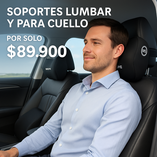 Soporte lumbar y cervical que cambia tu viaje - SOPORTE LUBAR Y CUELLO