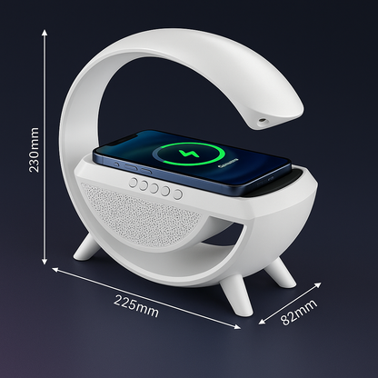 Iluminación, música y carga… todo en un solo toque - Lampara Inteligente