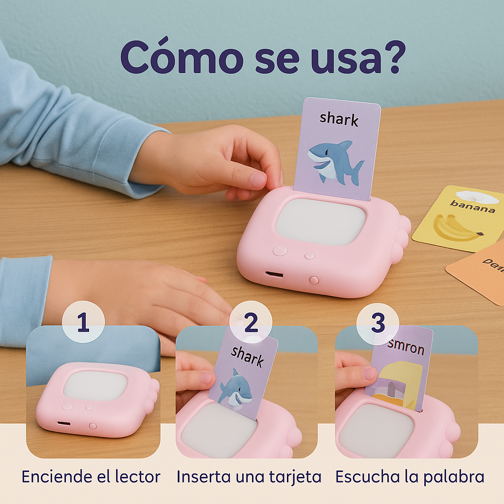 Aprender inglés nunca había sido tan fácil y divertido- Tarjetas Didacticas Parlantes