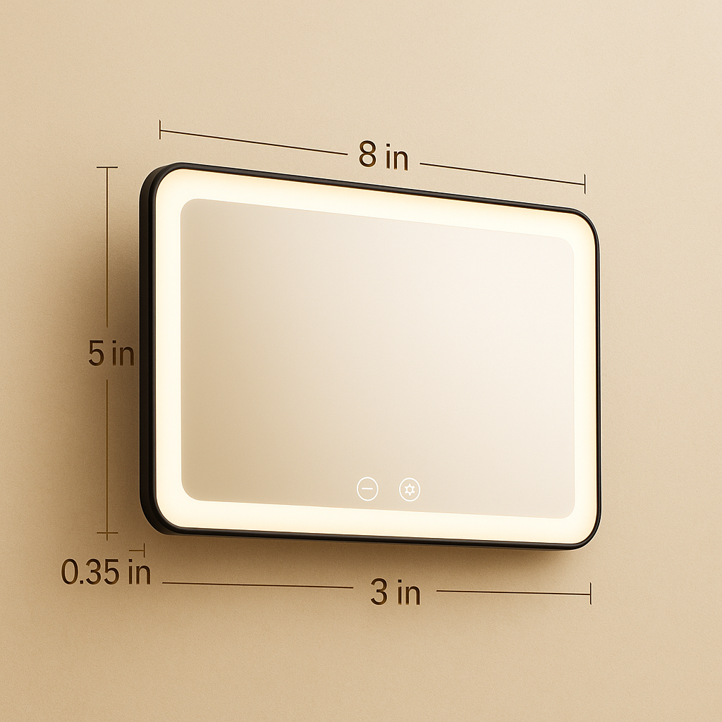 La solución a la mala iluminación de tu carro- Espejo Led