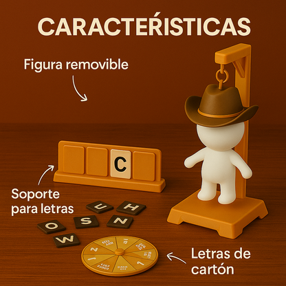 ¡Adivina las palabras y salva al vaquero antes de que sea tarde!- Hankman Glow