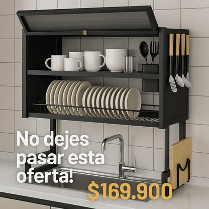Más Espacio, Más Orden, Menos Estrés - Escurridor de Platos